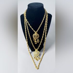 Vintage Trifari and KJL Laguna Women’s Necklace Lot